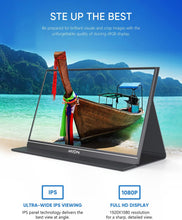 ARZOPA Portable Monitor, S1 Table 15.6'' 1080P FHD Laptop Monitor USB C HDMI Computer Display HDR Eye Care External Screen with Smart Cover for PC Mac Xbox PS5