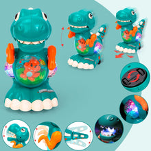 Highttoy Baby Toys Musical Light Crawling Dinosaur Toys Baby Musical Sound Toys Interactive Walking Dino Baby Sensory Toys Birthday Gifts for Boys Girls Toddlers