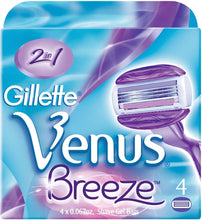 Gillette Venus Breeze 2 in 1 Shave 4 Razor Blades Cartridges