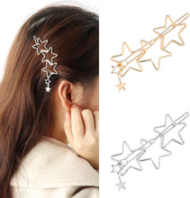 Aneneiceera Hollow Out Star Hair Clip Silver Hair Barrette Tassel Hair Pin Headpieces Decorative Hair Pins Headwear Bride Hair Accessories for Women and Girls (Silver)