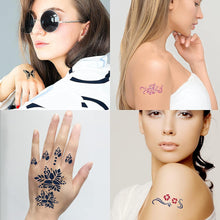 Aresvns Fake Tattoo Stencils 24 Sheets for Women,Reusable Temporary Tattoo Templates for Girls,Body Art Temporary Tattoo Stencils