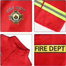 LOYO Kids Role Play Halloween Costumes, Fireman Costume with Firefighter Outfit Toys Accessories for Children