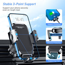 Blukar Car Phone Holder, Air Vent Car Phone Mount Cradle 360 Rotation - Upgraded Super Stable Hook Clip - One Button Release Holder for iPhone, Galaxy, All 4.0''-6.7'' Smartphones