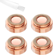 Hair Remover Replacement Heads Compatible with Finishing Touch Flawless Facial Hair Removal Tool for Women, Facial Hair Remover Replacement Heads for Generation 1, 4 Count, Rose Gold