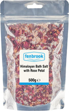 Himalayan Bath Salt with Rose Petals 500g by Fenbrook