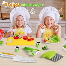 Mactoou Kids Kitchen Knives, 27 Pieces Kids Knife for Real Cooking, Toddler Safe Knives Set with Plastic Knife, Crinkle Cutter for 2 3 4 5 6 7 8 9 10+ Year Old Boys Girls