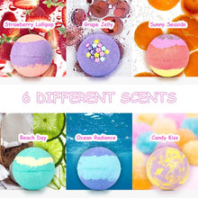 Canvalite Girls Kids Bath Bombs with Surprise Inside 6 Pcs Handmade Bath Bombs Kits Mermaid Gifts for Girls Skin Friendly and Safe Natural Bath Bombs Spa Fizzy Bubble Bath with Little Girls Jewelry