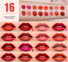 16 Colours Matte Lipstick Set Mini Capsule Lipstick Set Cute Mini Matte Red Lipstick Smooth Long Lasting Waterproof Lipsticks Makeup Set