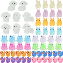 LALASTYLE 64pcs Luminous Resin Animal, Tiny Toy Resin Frogs, Dogs, Rabbit, Duck, Miniature Resin Frogs Glow in the Dark, Mini Landscape for Garden Dollhouse Decoration