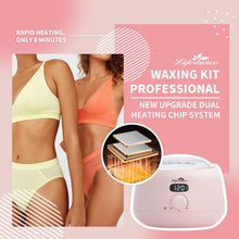 Lifestance Waxing Kit for Women 8min Heating Digital Wax Heater Professional Full Kit with 31 Wax Accessories for Whole Body Brazilian Armpit Bikini Hair Removal