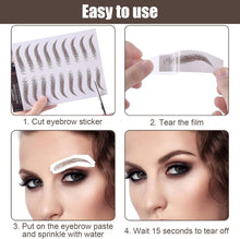 9Sheets 90Pairs 6d Stickers on Eyebrows Waterproof Eyebrow Tattoo Stickers, Eyebrow Transfer Stickers Eyebrow Beauty Shaping Stickers,Temporary Eyebrow Tattoo Stickers for Women (Brown)