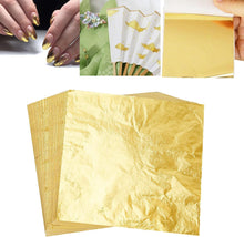 ILantule Gold Leaf Sheets, 100 Pieces Gold Foil, Gold Leaf, Ideal for Gilding, Crafts, Art Projects and Decorations, 8cm x 8.5cm