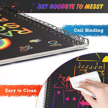 KmmiFF 3-10 Year Old Girls Gifts,Scratch Art for Kids Toys for 4 5 6 7 8 Year Old Girls Birthday Presents Gifts for Girls Toys Age 6-8,Handmade Toys & Games Arts and Crafts for Kids Age 3-10 Art Set