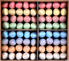 Kids B Crafty 72 Pack Chunky Coloured Chalks - 24 Vibrant Colours, Washable, Pavement Chalk for Kids, Fun Outdoor Garden Toys, Ideal for Toddlers & Artists