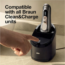 Braun Clean and Renew Electric Shaver Cleaning Cartridges, Hygienically Cleans, Removing Residual Hair & Skin Particles, 3 Pack, Lemon Fresh