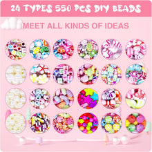 Amteker Bracelet Making Kits for Girls, Jewellery Making Kit Girls Birthday Presents, Gifts for Teenage Girls Arts Craft Kits for Kids Age 4-9, DIY Beads Friendship Bracelet Making Kit 24 Colours