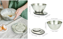 Exzact Digital Kitchen Scale with a Mixing Bowl Stainless Steel - Electronic Baking Scale - Food Scale - Support Imperial and Metric Switch - Capacity Max 5kgs
