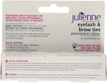 Julienne Eyelash and Eyebrow Permanent Midnight Black 01 Colour Tint 15ml