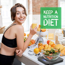 Digital Kitchen Food Scales,15KG/33LB Waterproof Glass Electric Cooking Electronic Weighing Scales with LCD Display, Tare and PCS Features, for Kitchen Ingredients Jewellery Coffee