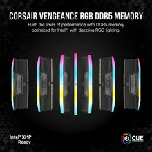 CORSAIR VENGEANCE RGB DDR5 RAM 32GB (2x16GB) 6000MHz CL36 Intel XMP iCUE Compatible Computer Memory - Black (CMH32GX5M2E6000C36)