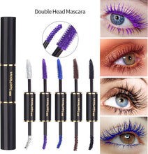 HERBENJOY Brown Mascara Waterproof Mascara Curling Lash Mascara Flake Free Colorful Long-Lasting Mascara For Sensitive Eyes, Double-Ended Mascara With Small And Large Brush (Brown)