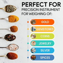 0.1g-1000g Digital Scales Kitchen Scales Digital Pocket Scales Portable Weighing Scales Food Scale Jewellery Scales Back-lit LCD Display Battery Multi-Functional Scale for Gold, Coffee