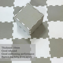 20Pc 10mm Thicknes Grey White Kids Playmat Floor Matting Foam Garden Fitness Nursery Mat