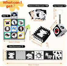 HappyKidsClub Black and White Sensory Toys, Baby Toys 0-6 Months Sensory Toys for Babies 0-3 Months Baby Essentials for Newborn Toys Sensory Soft Book Baby Toys 6 Months Plus Tummy Time Toys Baby Gift