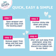 Lil-Lets Teens Day Pads X 70, Petite Towels For Girls & Teenagers, With Wings, For Light to Medium Flow, Unscented, Soft & Breathable, First Period Sanitary Towels, 5 Packs of 14 Pads - Bulk Pack