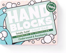 Hand Blocks: Cedarwood & Eucalyptus - Cold Processed Natural Soap Bars - Plastic, Palm, SLS, SLES & Paraben Free