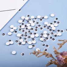 Jomnvo 600 Pieces Round Wiggle Googly Eyes Self Adhesive Googly Eyes DIY Scrapbooking Crafts (0.5cm)