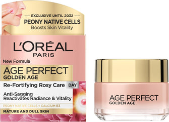 LOreal Paris Face Moisturiser, Age Perfect Golden Cream, Rehydrates and Restores Appearance Of Skin, Day Cream, 50 ml (Pack of 1)