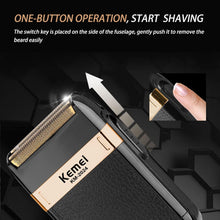 KEMEI foil shavers for men ,Electric battery Razor ,Waterproof USB Rechargeable Cordless Electric skin fade barber Foil Shaver