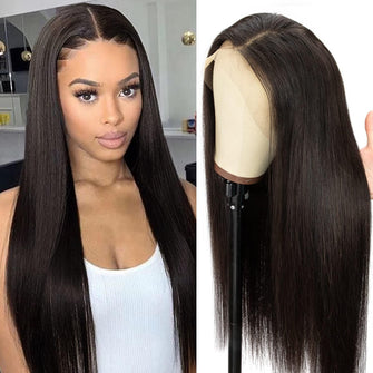 Lace Front Wig Human Hair Pre Plucked Brazilian Virgin Hair Straight Hair 13x4 Lace Frontal Wig With Baby Hair 150% Density Human Hair Wig For Women by Originea (16 Inch)