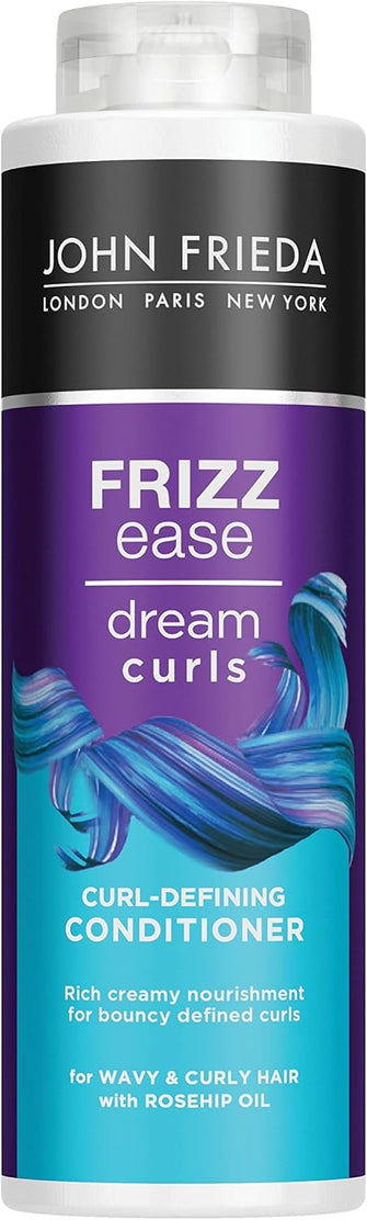 John Frieda Frizz Ease Dream Curls Curl Defining Conditioner 500ml, Anti-Frizz Conditioner for Curly, Wavy Hair, Conditioner for Natural Curls