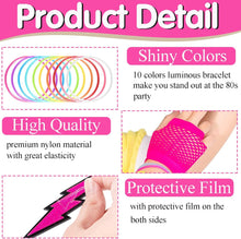 19Pcs Ladies 80s Accessories, Pink 80s Fancy Dress for Women with Lightning Earrings Necklace Fishnet Gloves Headband for Retro Parties Hen Do Parties Girls Kids