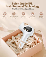 Glattol Laser Hair Removal with 9 Intensity Level, 3 in 1 IPL Hair Removal Device with HR/SC/RA, 999,900 Light Pulses for Face,Arm,Bikini, Long-Lasting Hair Removal for Men & Women, Auto & Manual Mode