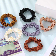 12Pcs Silk Hair Scrunchies, Satin Scrunchies Satin Hair Ties Elastic Hair Bands Ponytail Holder Solid Color Cute Scrunchies Traceless Small Scrunchies for Women Girls