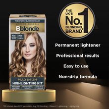 Jerome Russell Bblonde Highlighting Kit, Permanent Lightener, Permanent Blonde Bleach Hair Dye, Professional Results, With Avocado Oil, Lifts 8-9 levels  Highlighting Kit No 1