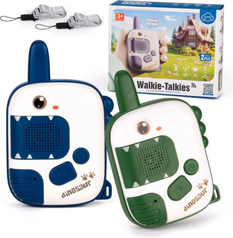AmyBenton Walkie Talkie Kids, 2 Pcs Kids Walkie Talkie for Boys and Girls 3-12 Years Old, 3 Miles Range for Outside Adventures, Camping, Hiking