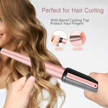 Hair Curling Wand, 13-25MM Tapered Curling Iron, Professional Ceramic Hair Curler Wand with Heat-Resistant Glove, Dual Voltage