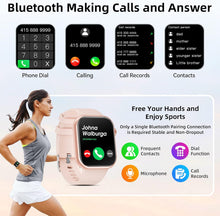 Hwagol Smart Watch (Answer/Make Calls), 1.85" Fitness Tracker, Smartwatch Heart Rate/Sleep Monitor/Pedometer/Calories, 140+ Sports Modes, Waterproof Women's Men's Fitness Watch for Android iOS