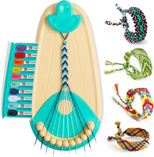 Friendship Bracelet Making kit,Arts and Crafts for Kids Ages 8-12,DIY Bracelet Making Kit with 20 Pre-Cut Threads,Birthday Gifts for Girl Ages 6 7 8 9 10 11 12 Year Old Kids Travel Activity Set