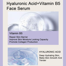 Hyaluronic Acid 2% + B5,Skincare Serum,Hyaluronic Acid For Face Hydrated,Hyaluronic Acid Serum for Face to Plump and Smooth Skin,Face Serum for Women & Men,Skin Care.