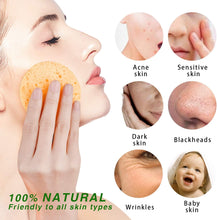 50-Count Compressed Facial Sponges, GAINWELL Cellulose Facial Sponges, 100% Natural Cosmetic Spa Sponges for Facial Cleansing, Exfoliating Mask, Makeup Removal