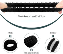 Hanyousheng 16 Pcs Thick Cotton Hair Bands, Seamless Hair Ties, Thick Stretchy Ponytail Holders Elastic Hair Bobbles, No Crease No Slip Hair Band for Women,Girl,Thick Heavy and Curly Hair