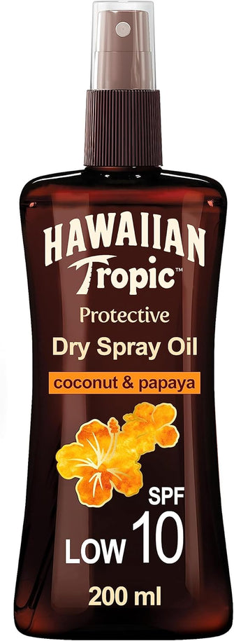 HAWAIIAN TROPIC - Protective Dry Oil Spray SPF 10  with Coconut and Papaya  200ml