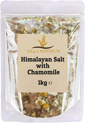 Himalayan Bath Salt with Chamomile 1kg  Relaxing, Resealable Pouch