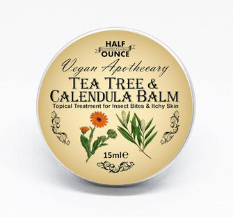 Insect Bite and Itchy Skin Relief, Vegan and Naturally Soothing Balm with Calendula and Tea Tree