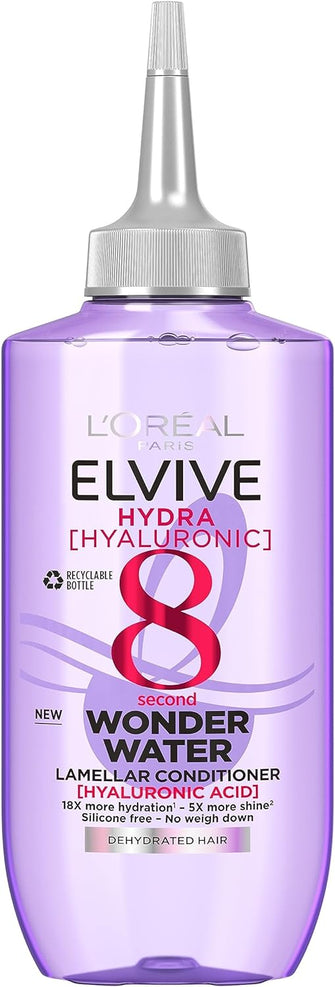 L'Oral Paris Wonder Water, Liquid Hair Conditioner By Elvive Colour Protect, 8 Second Hair Treatment Damaged, Coloured Hair With Lamellar Technology, 200 Ml